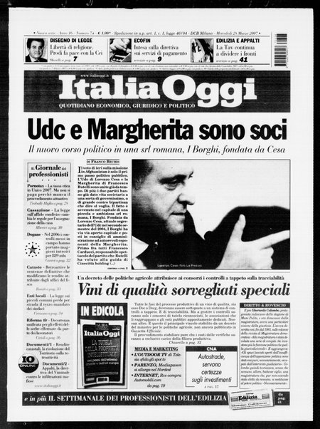 Italia oggi : quotidiano di economia finanza e politica